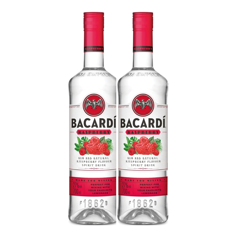 2 x Bacardi Raspberry, 70cl