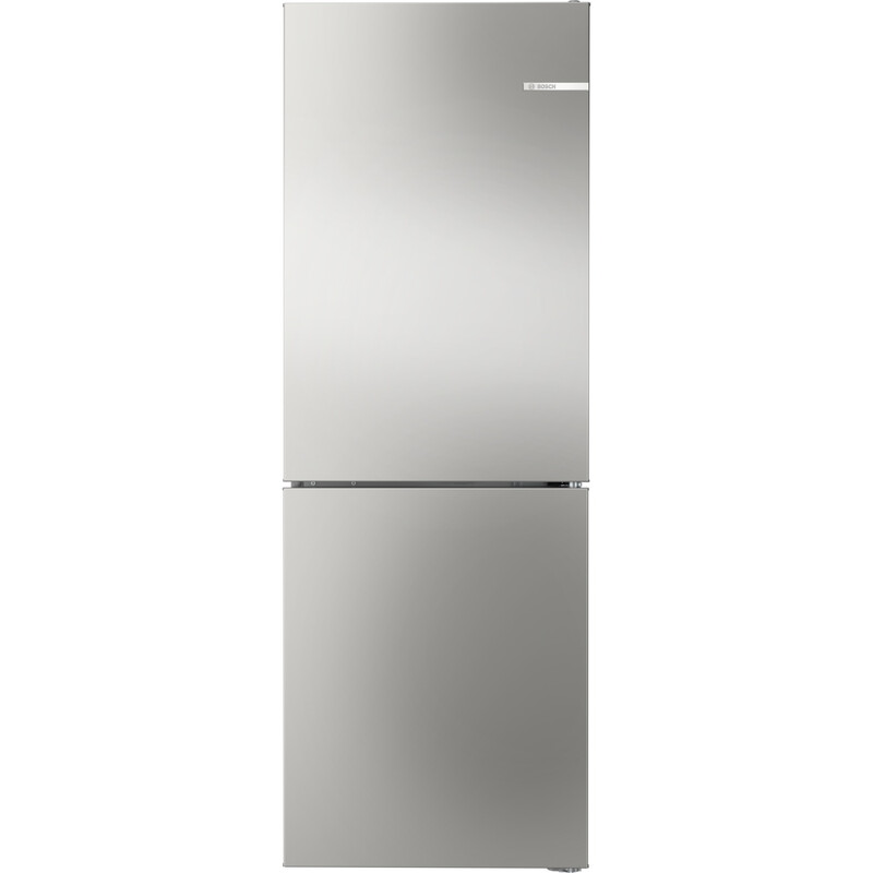 Bosch KGN33NSDB Freistehender Kühl-Gefrierkombination, 279 L, No Frost, MultiAirflow, LED-Beleuchtung, Elektronische Steuerung, Silber