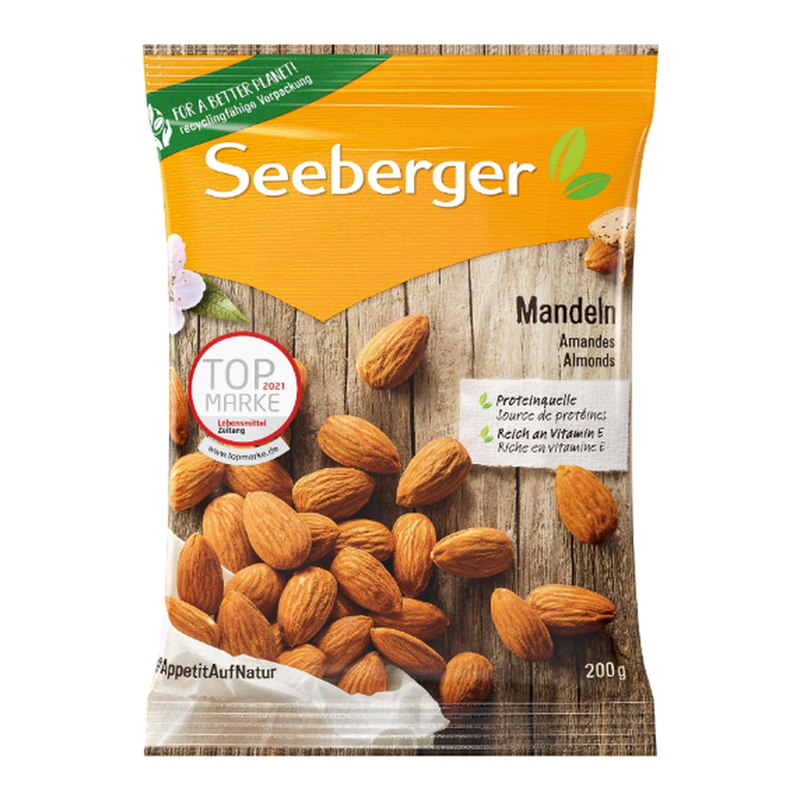 Seeberger Naturbelassene Mandeln 200g