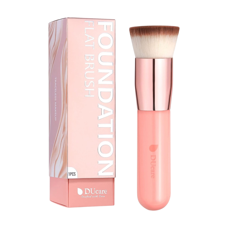 Ducare Pink Single Flat Foundation Brush - Handle