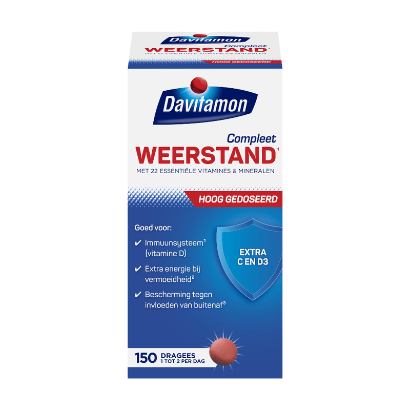 Davitamon Vitamine D 50+ Tabletten Citroensmaak 250 tb