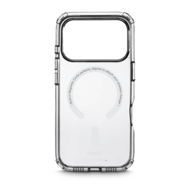 Hama Extreme Protect magnetische Hülle für iPhone 17 Pro/18 Pro, D3O-Schutz, MIL-STD-810H, MagSafe-kompatibel, transparent