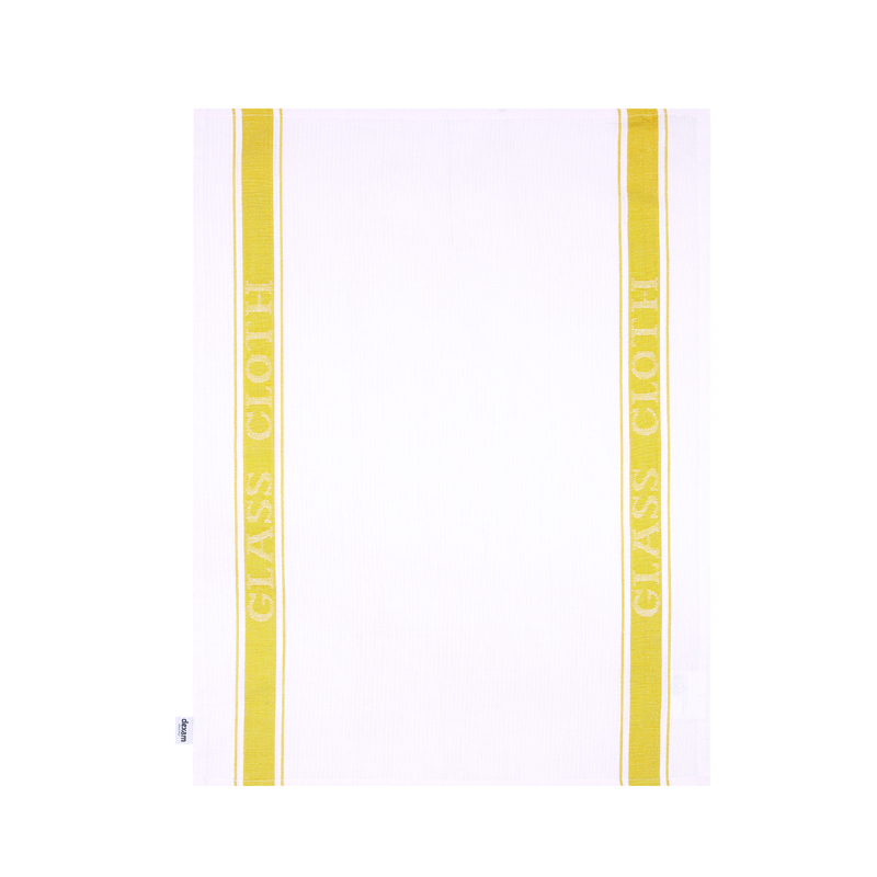 Glass Cloth Love Colour Cotton/Linen Ochre 50x70cm