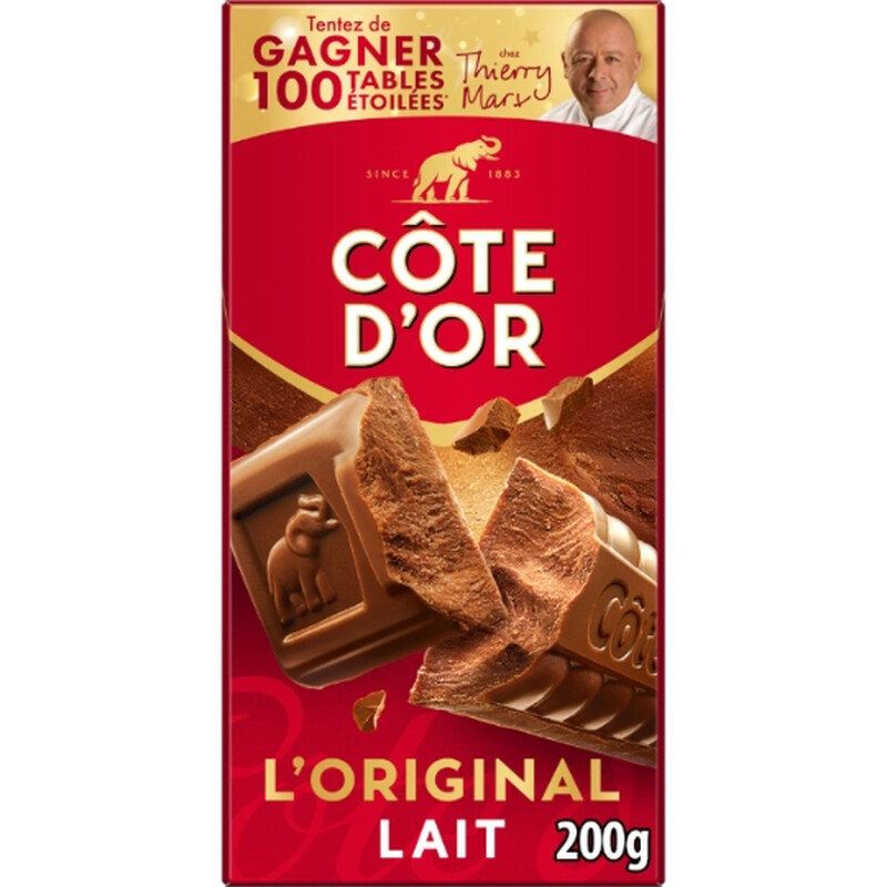 Tablette De Lait 'original Cote D'or La Tablette De 200 G