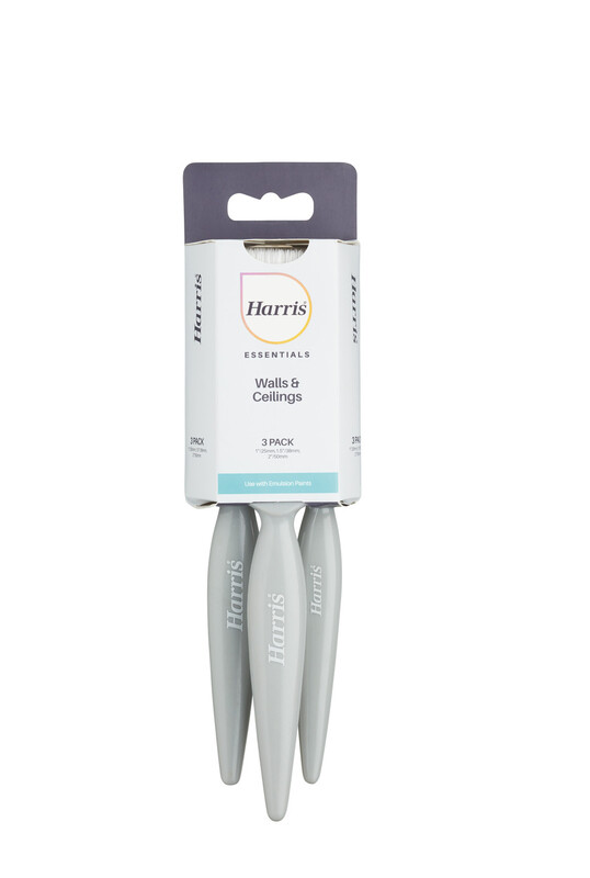 Harris Essentials Walls & Ceiling Paint Brush 3 Pack