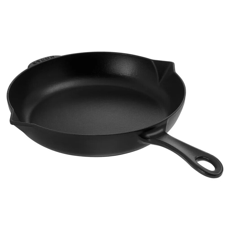 Staub Pans Bratpfanne, 26 cm | Schwarz | rund | Gusseisen