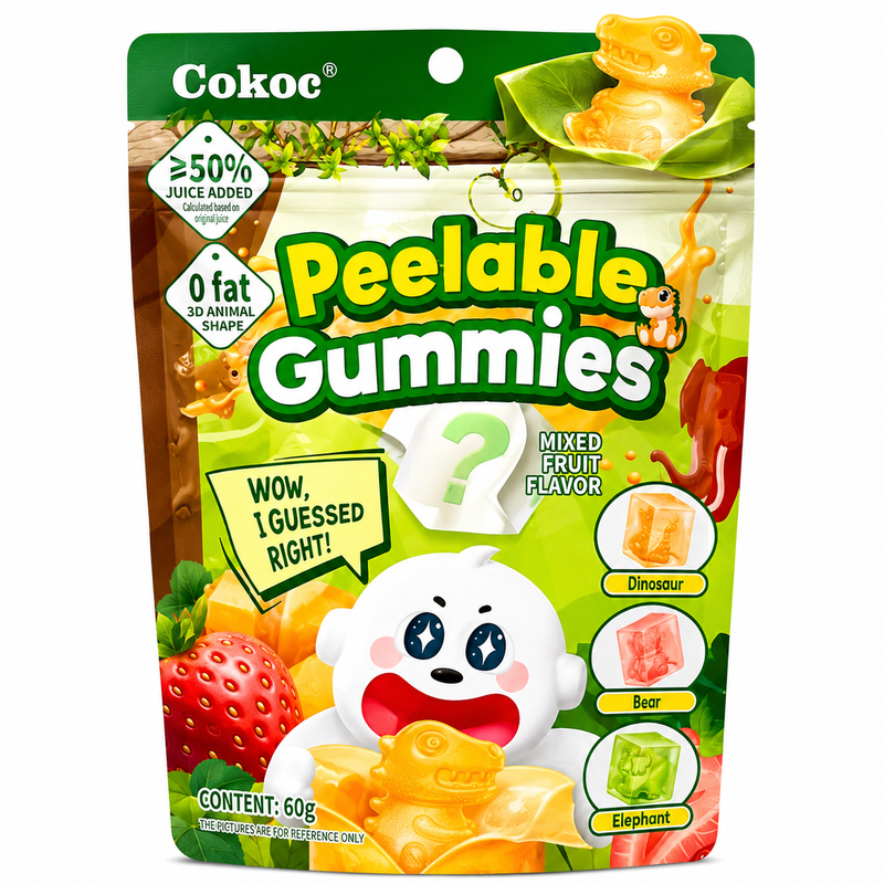Cokoc Schilbare Gummies Gemengde Fruitsmaak 60 g