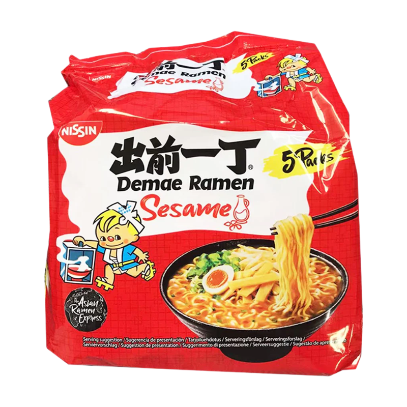 Nissin Demae Ramen Sesame 100G X 5 Packs