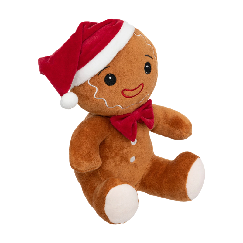 Lebkuchen-Plüschfigur mit Haube 25 cm