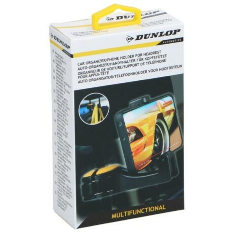 Dunlop Auto telefoonhouder hoofdsteun - ABS