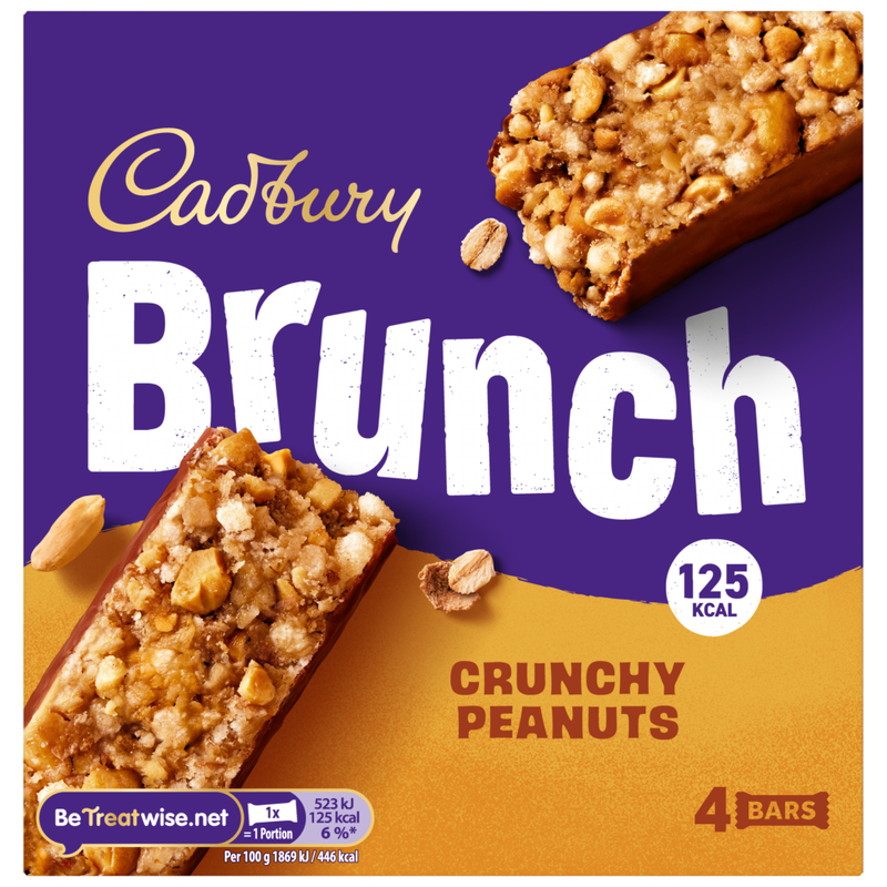 Brunch Peanut Cereal Bars 4pk 112g