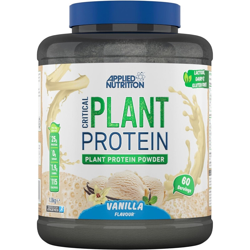 Applied Nutrition Brown Critical Plant Protein Nutrition Powder Vanilla Flavour - 1.8Kg