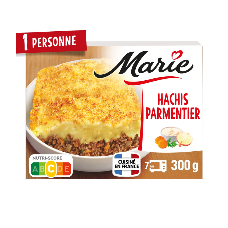 Marie hachis parmentier purée à la crème fraîche