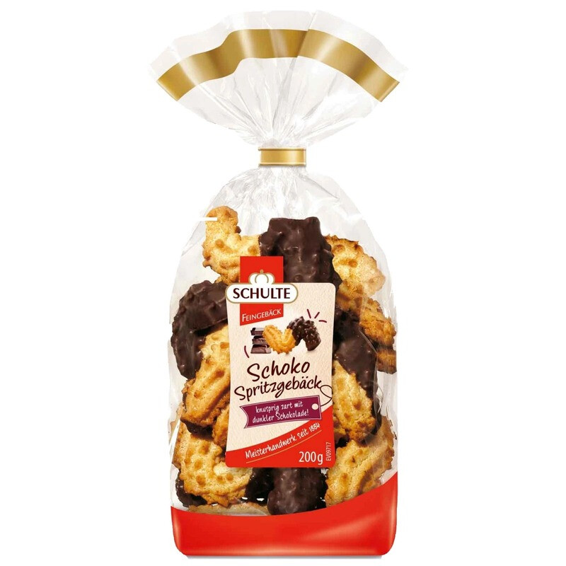 Schulte Schoko-Spritzgebäck, 200 g Bt