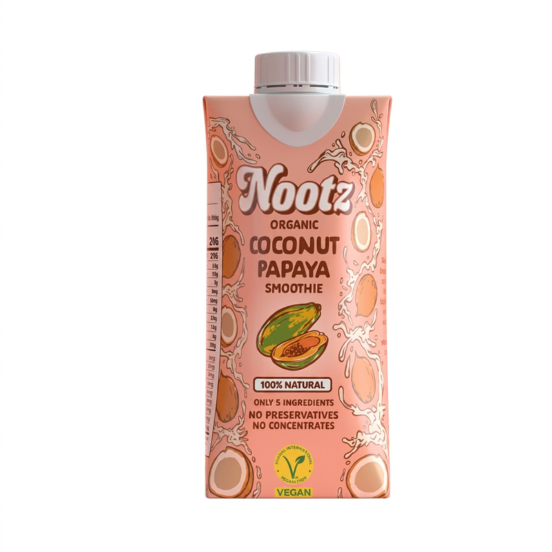 Nootz Coconut Milk Smoothie Papaya 180ml