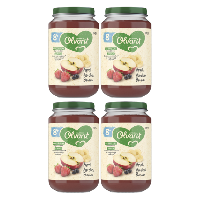 Olvarit Pomme fraise banane 8M56 200 g * 4