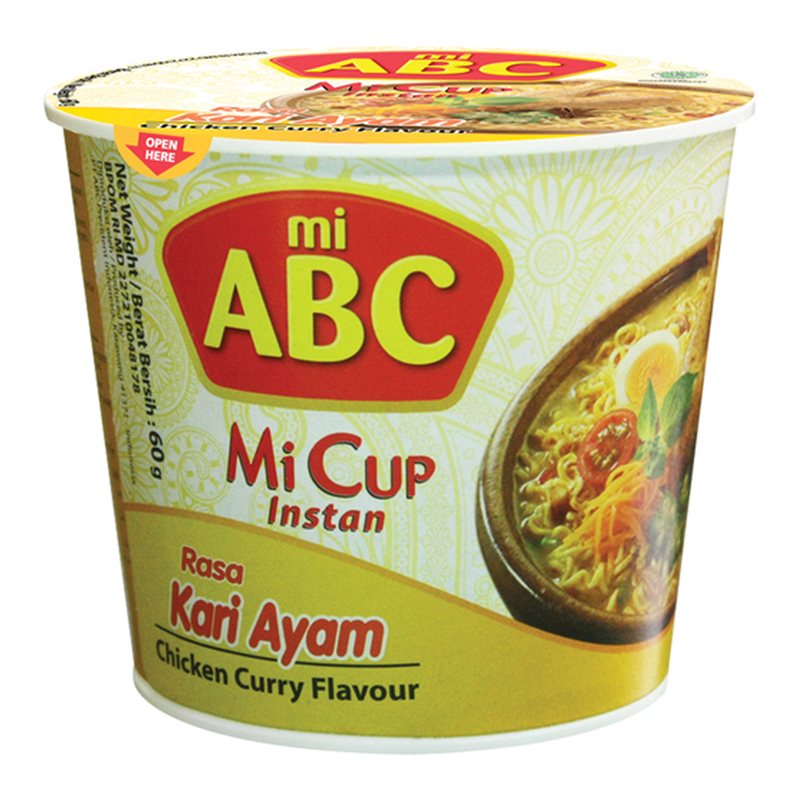 ABC Instant-Cup-Nudeln Curry Huhn 60 g
