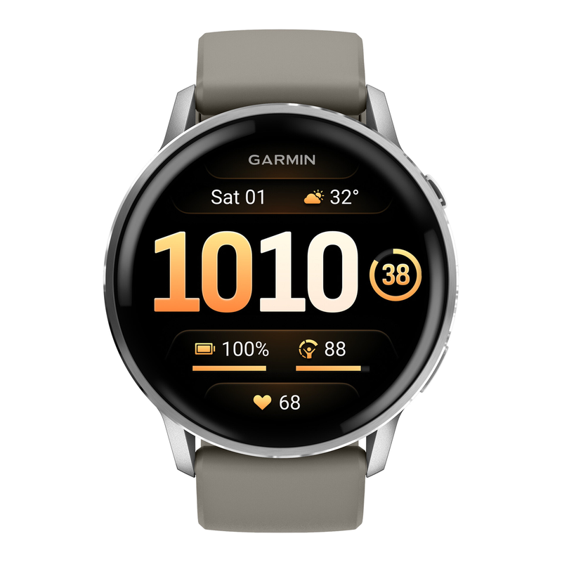 Garmin Venu 4 - Multisport smartwach - 45 mm - AMOLED - GPS - Zilver/grijs
