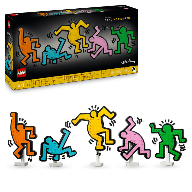 Adults Welcome Art 31216 Keith Haring Dancing Figures