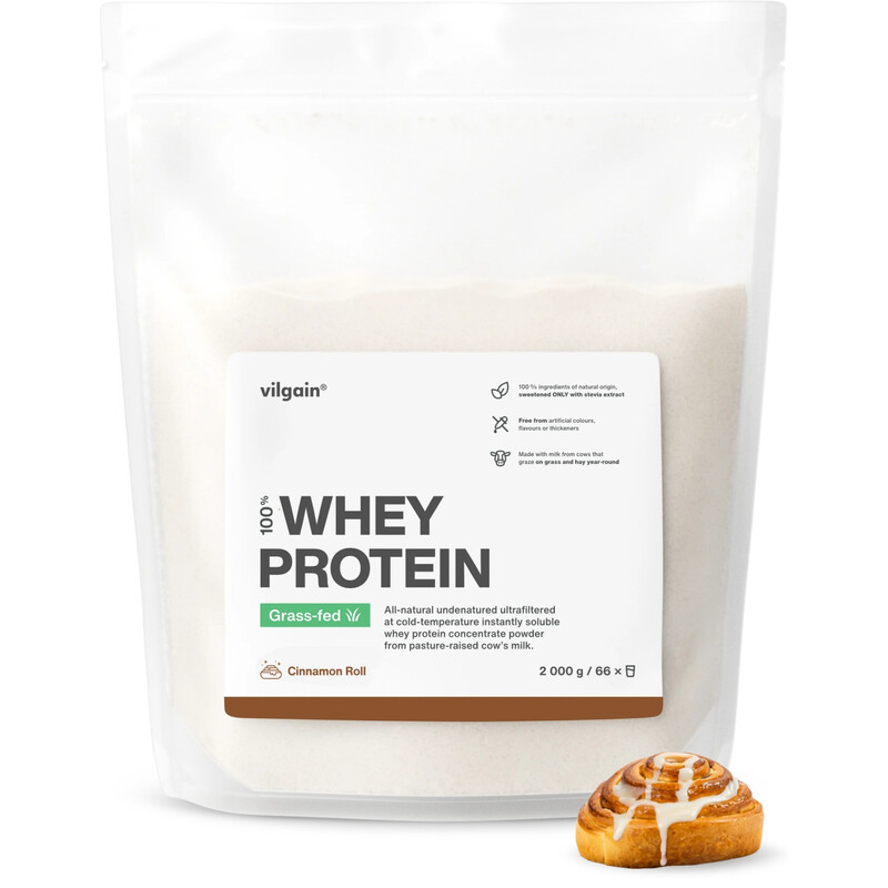Grass Fed Whey Protein Cinnamon Protein Nutrition Roll Flavour - 2000g