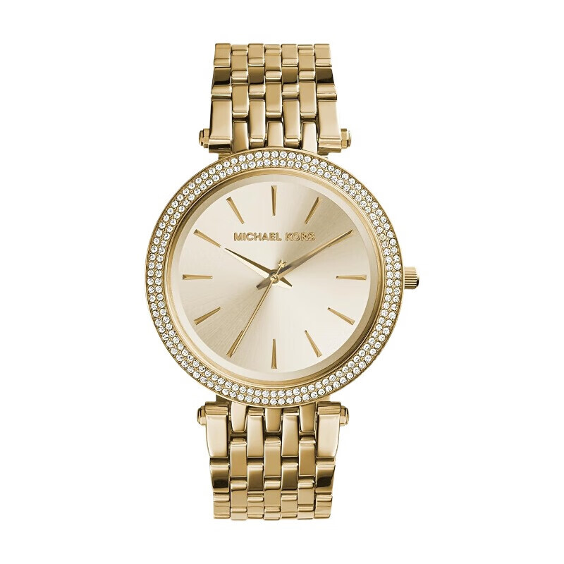 MK3191 Gold Plated Darci Quartz Three Hand Movement Watch