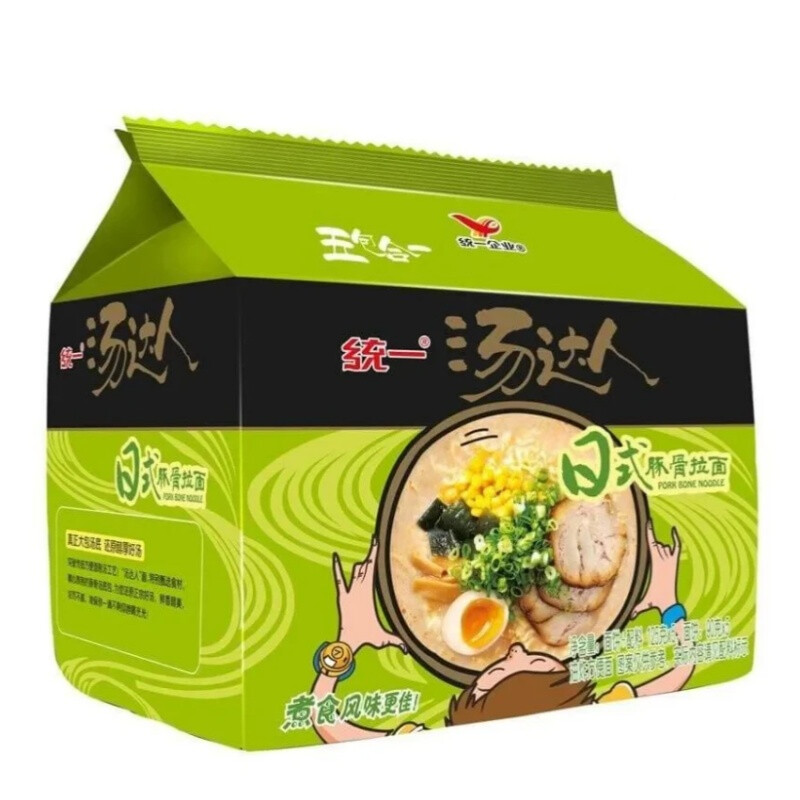 Uni-President Instant Noodle Artificial Pork Flavour Japanese Style 5 in 1 125g*5