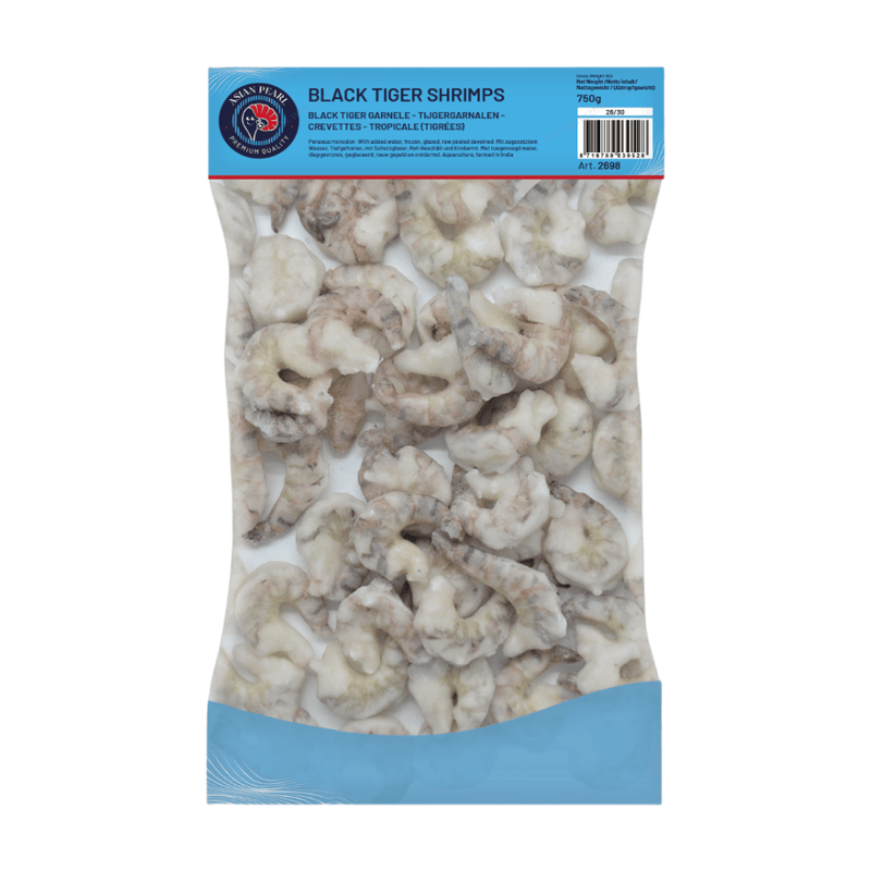 Mooijer-Volendam Black Tiger Garnelen 26/30 1 kg (750 g netto)