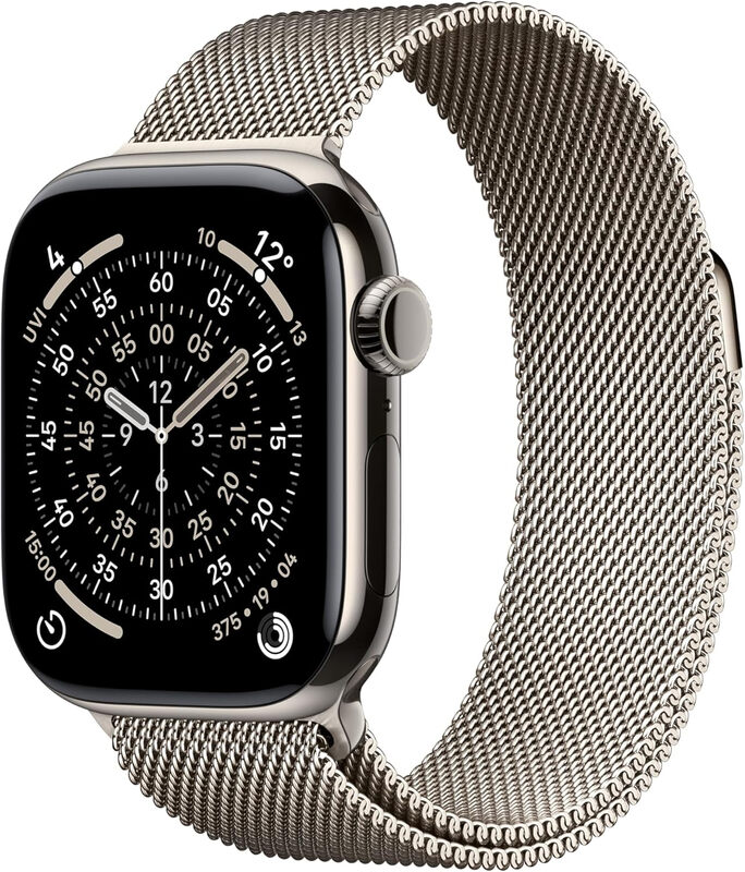 Watch Series 11 GPS + Cellular 42mm Natural Titanium Case with Natural Milanese Loop