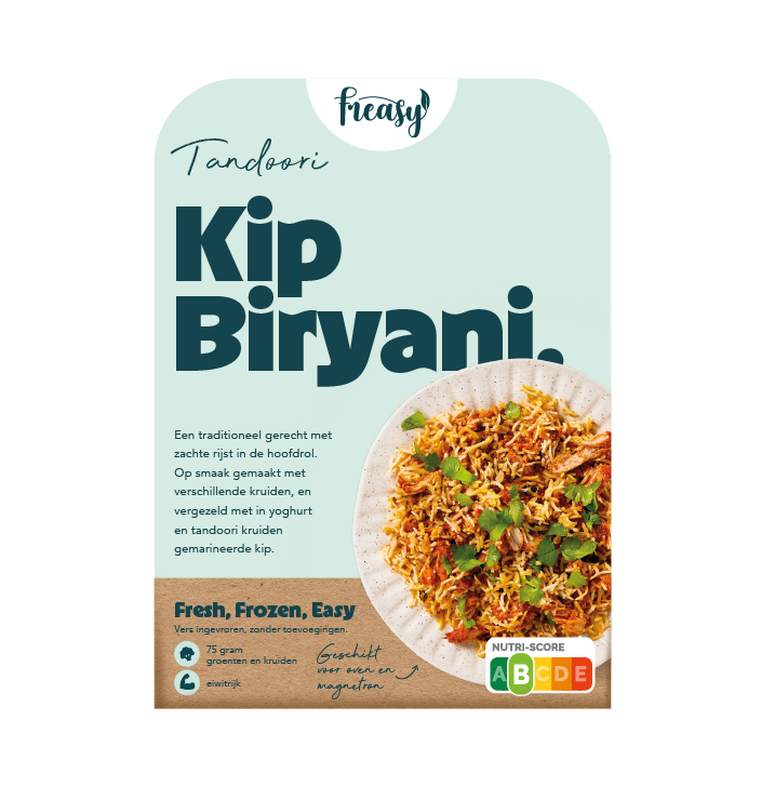 Freasy Tandoori kip Biryani 450gr
