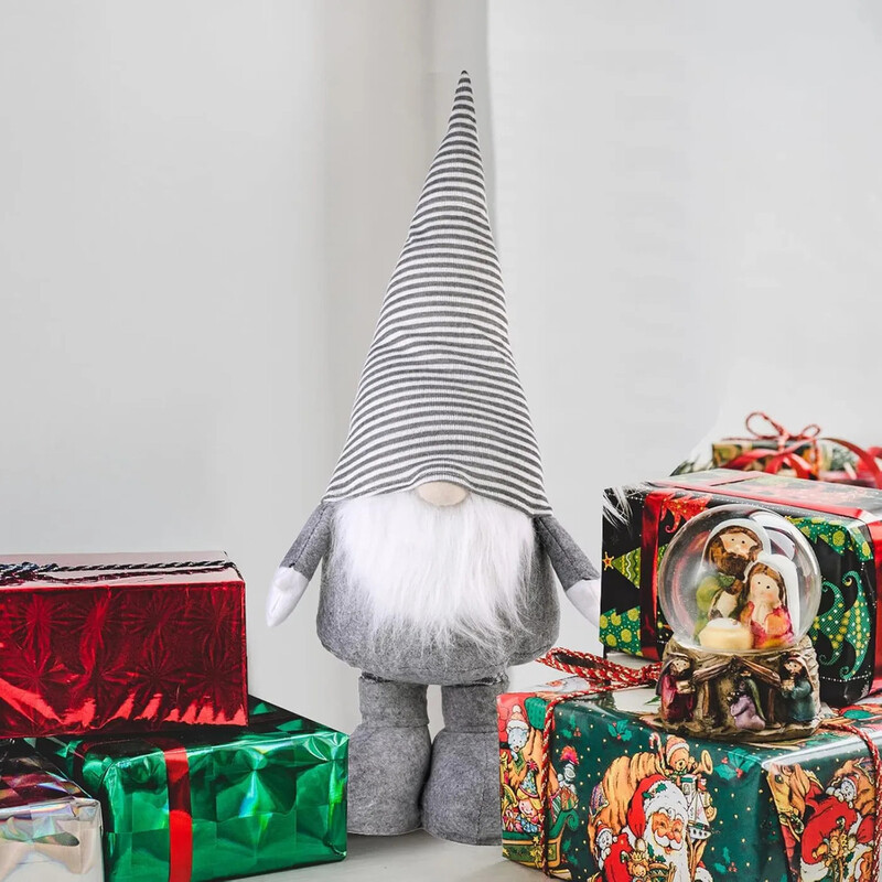 Salcar Lutins de Noël avec jambes ajustables 60-92 cm - Gris