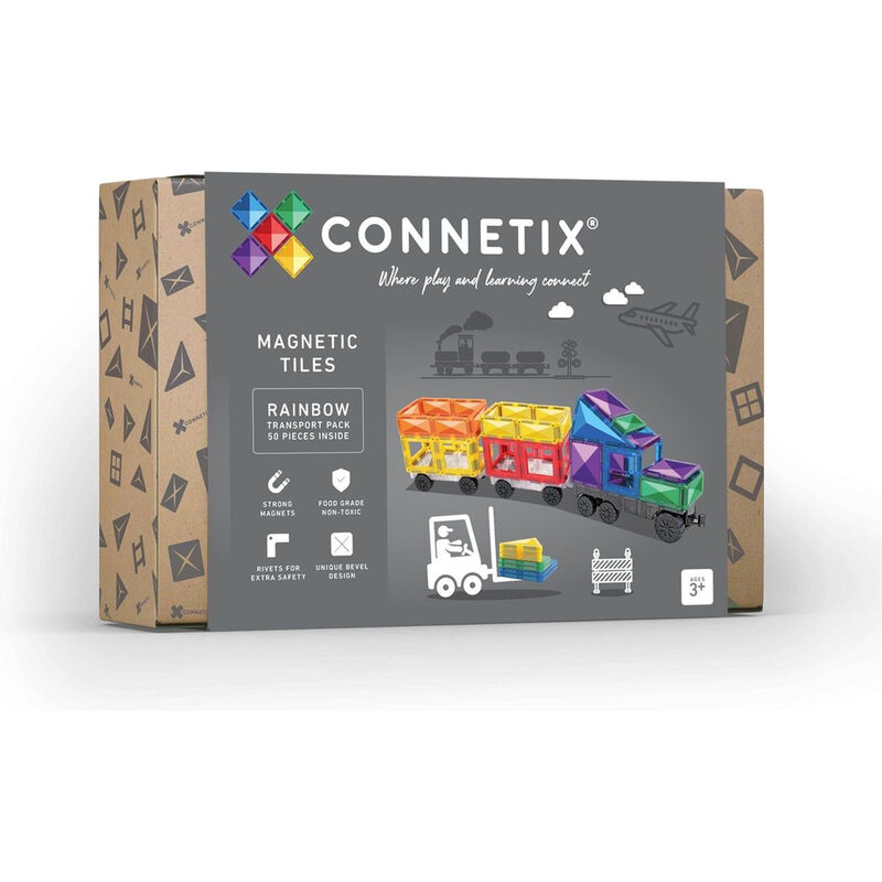 Connetix - Transportverpakking - Regenboog - 50 Stuks (CT-R-00050-TR)