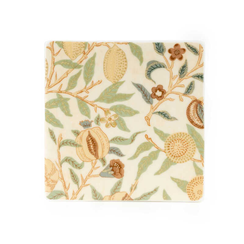 Coasters Vintage Fruits Yellow/Green 4pcs