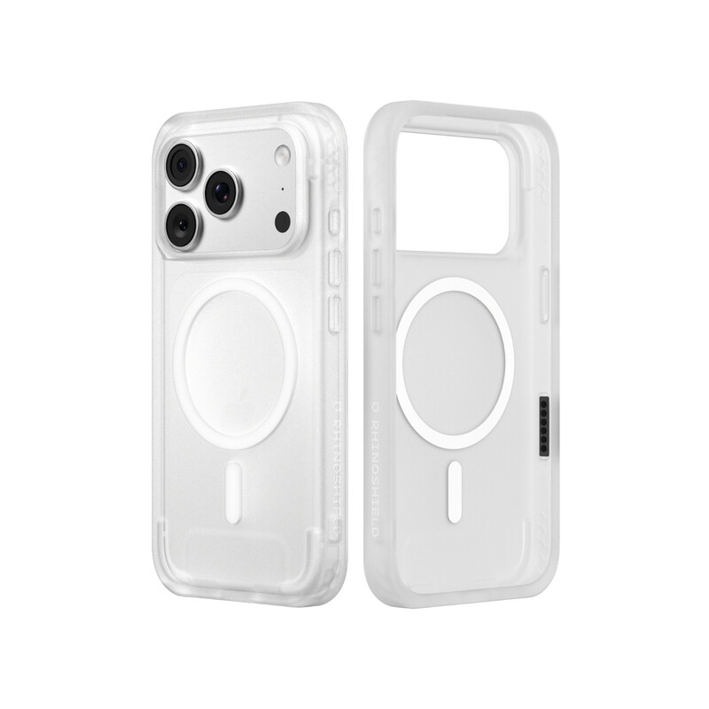 RHINOSHIELD MagSafe Telefoonhoesje, compatibel met iPhone 17 Pro & iPhone 18 Pro, SolidX, versterkte schokabsorberende bescherming, minimalistisch en slank design met bescherming van militaire kwaliteit, Mat transparant