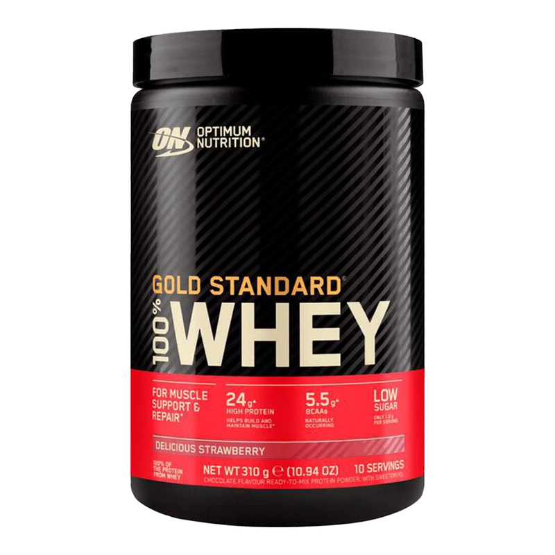 Optimum Nutrition Gold Standard 100% whey proteïne, heerlijke aardbei 300 gram (10 porties)