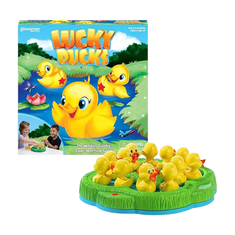 Goliath Lucky Ducks Game: Fun Board Game for Kids Where The Lucky Duck Chooses The Winner Every Time!