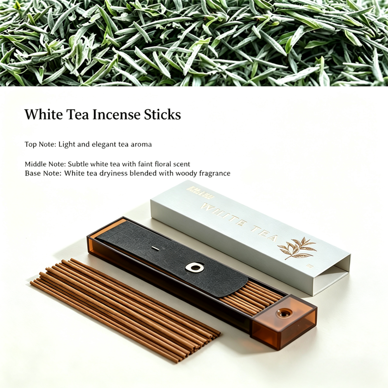 Incense Sticks in Pocket Pack - 10CM White Tea Scent - 1pcs