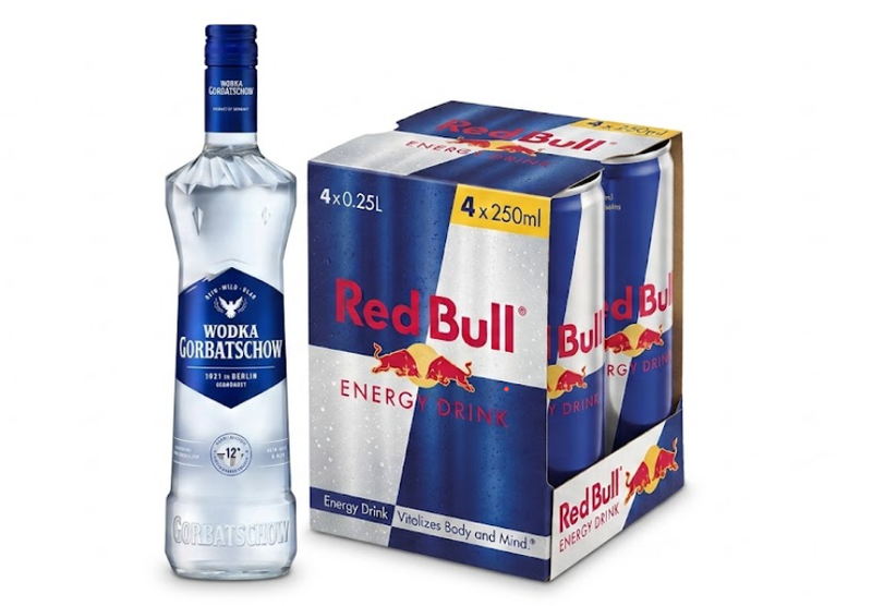Vorteilspack Gorbatschow Wodka 0,7 L + Red Bull Energy Drink 4 x 0,25 L
