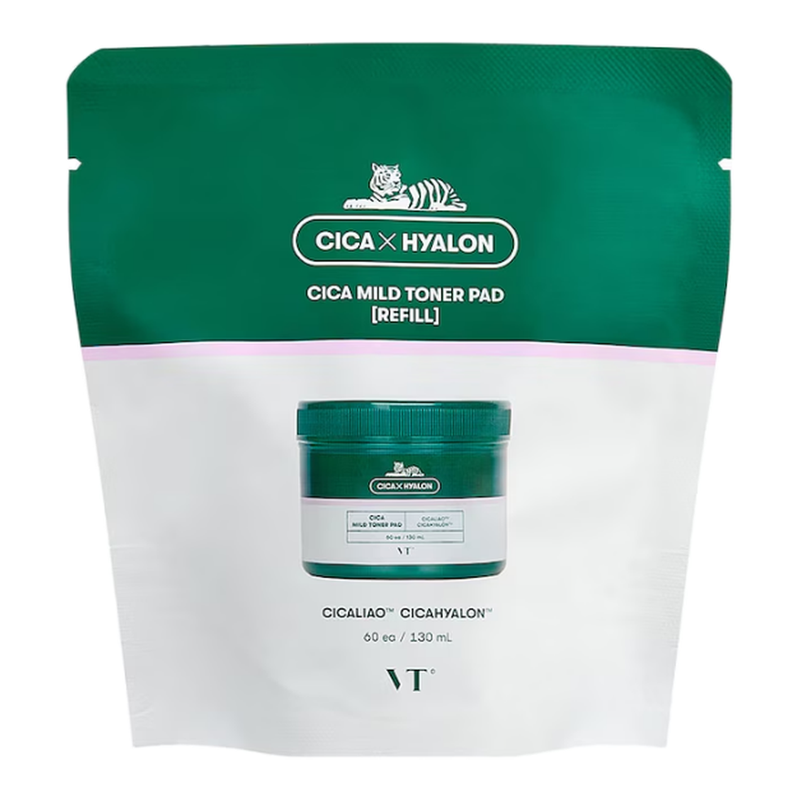 Vt Cosmetics Cica Mild Toner Pad Nachfüllpack - 60 Stück