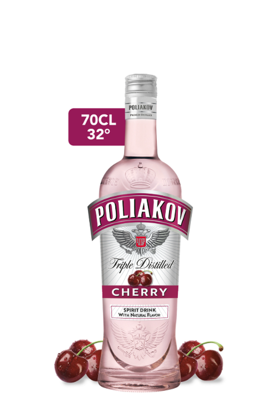 Vodka Cerise 32% Poliakov La Bouteille - vue 1