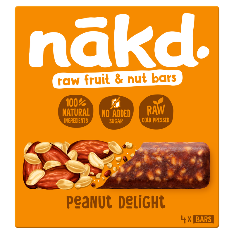 Nākd. Nakd Peanut Delight 4 X 35G
