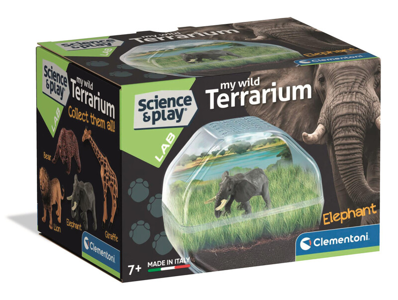 Science & Play Mini Animal Terrariums - Elephant