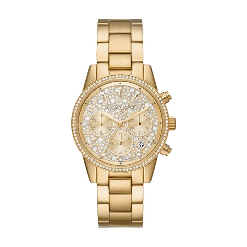 MK7310 Gold Plated Ladies Bryant Chronograph Watch