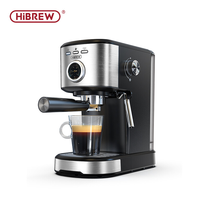 H5A 15Bar Semi Automatische Espresso Koffiemachine Met 1,2L Watertank Real-Time Tempe