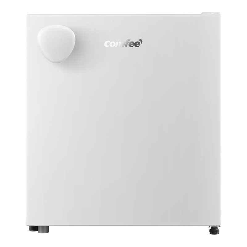 Comfee' RCD48WH2EUY(E) Kühlschrank, 11,5 gal (43 L), Breite 17,5 Zoll (44,5 cm), Alleinleben, Mini, Youniq Serie, Rechtsöffnend, Kompakt, 3 Temperaturstufen, Energiesparend, Leises Design, Weiß [Energieklasse E]