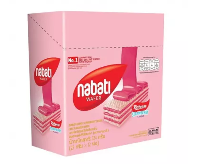 NABATI Erdbeer-Waffel 12 x 27 g