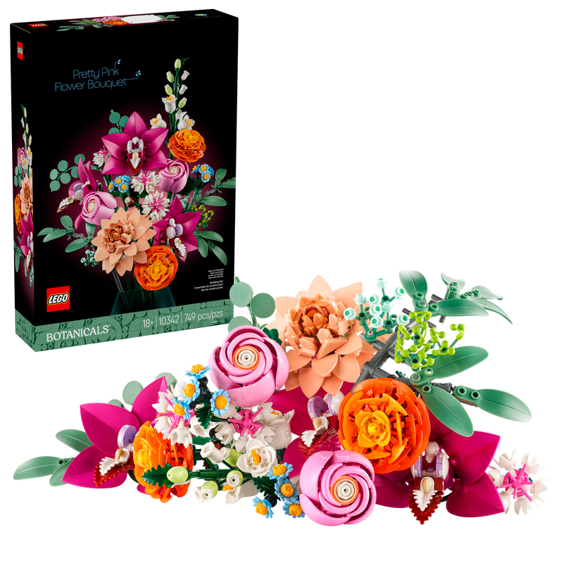 LEGO 10342 Le joli bouquet de fleurs roses