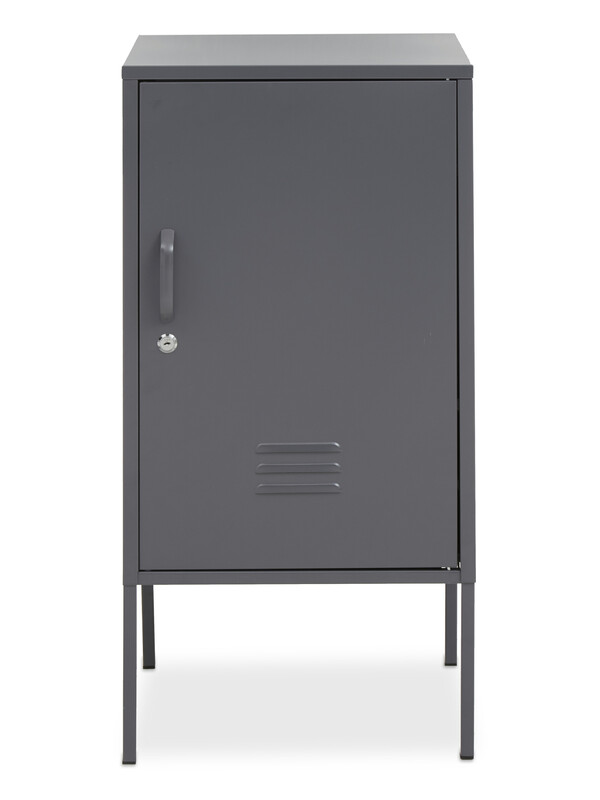 Storage Locker Academy Metal Cabinet Grey Small