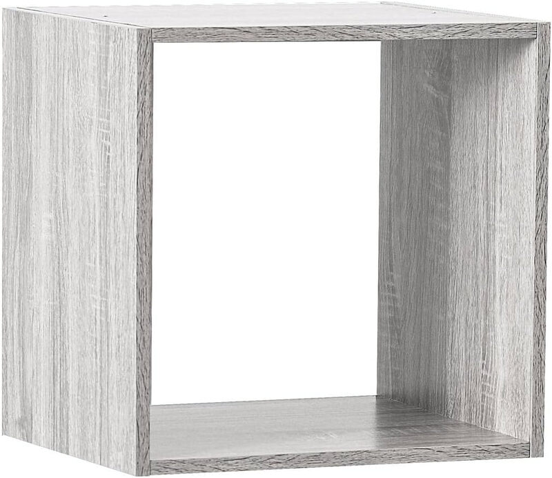 5five Étagère en bois - Gris, 34,4 x 32 x 34,4 cm