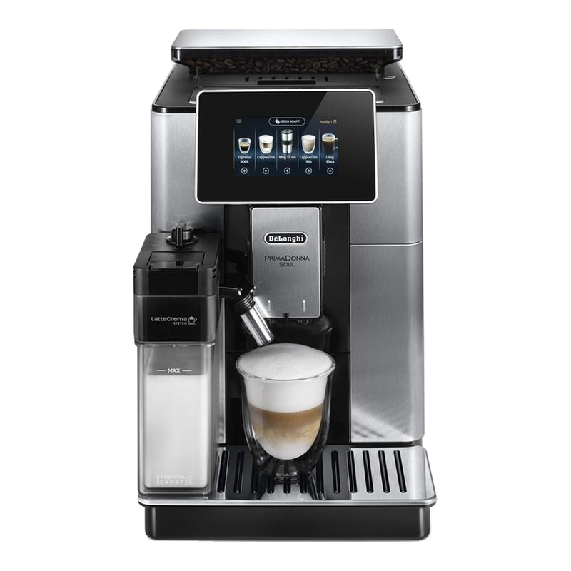 DE‘LONGHI PrimaDonna Soul ECAM610.75.MB Kaffeevollautomat Edelstahl