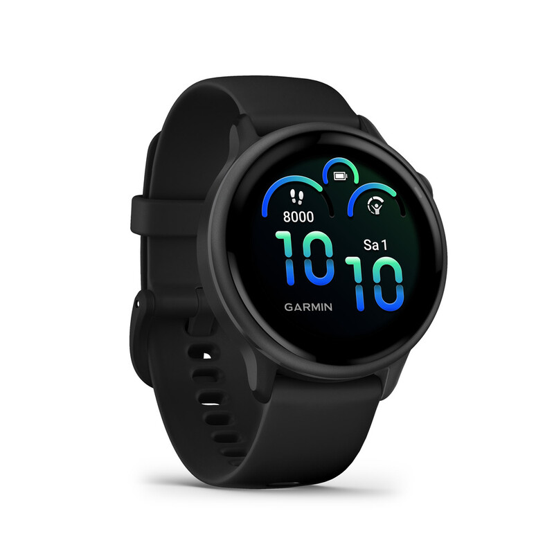 GARMIN Fitness-Tracker vivoactive 6: 1,2 Zoll AMOLED, 11 Tage Akku, GPS, Sturz- & Gesundheits-Tracking, 5 ATM, Schwarz